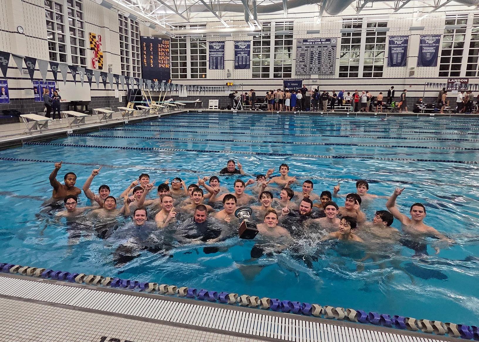 Georgetown Prep claims 25th consecutive IAC Swimming & Diving title